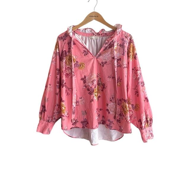 LOVESHACKFANCY Willow Corduroy Top In Charlestown Pink - Picture 2 of 16